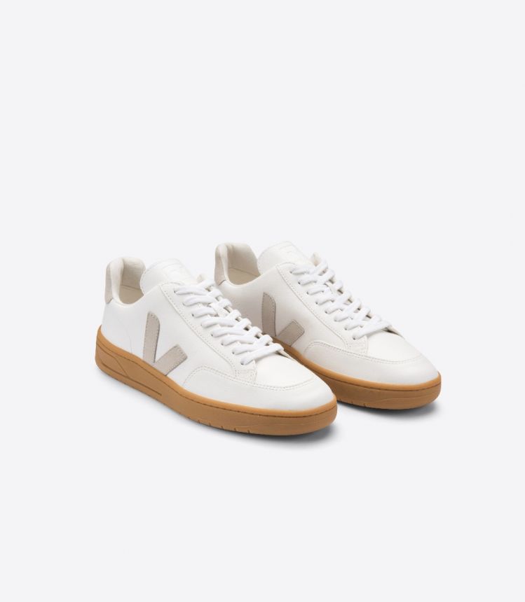 V-12 LEATHER WHITE NATURAL NATURAL SOLE