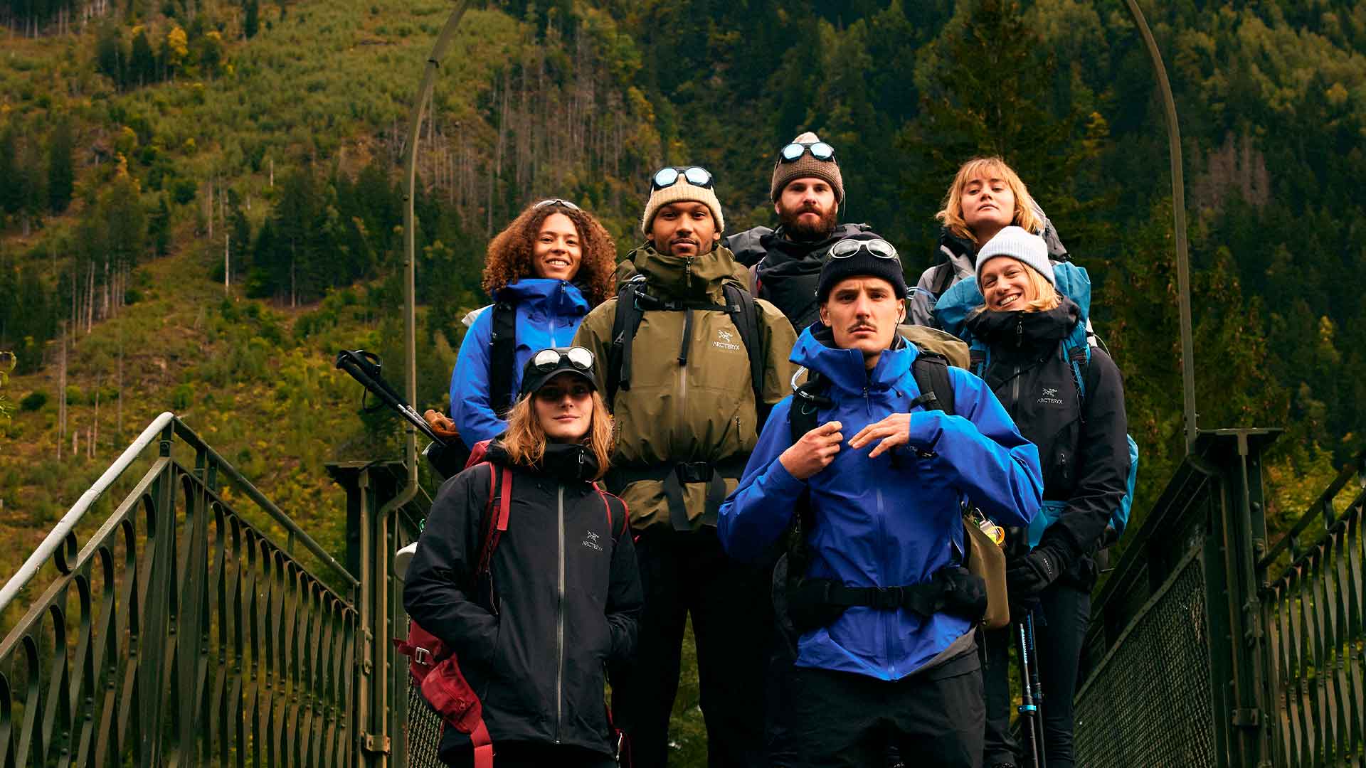 VEJA team hiking with FITZ ROY shoes