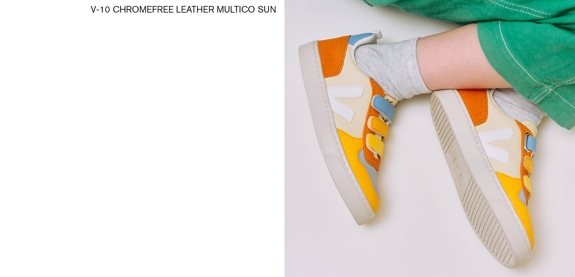 V-10 chromefree leather multico sun sneakers