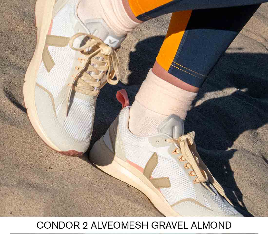 Focus on the Almond gravel road running shoe 